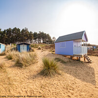 Buy canvas prints of Hunstanton beach huts by Chris Yaxley
