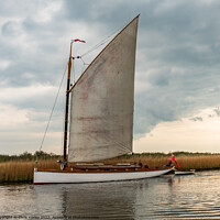 Buy canvas prints of Norfolk Wherry “Olive” by Chris Yaxley