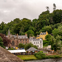 Buy canvas prints of The town of Dunkeld, Perthshire by Chris Yaxley