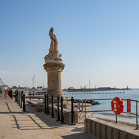 Buy canvas prints of Statue of Triton in Lowestoft, Suffolk by Chris Yaxley