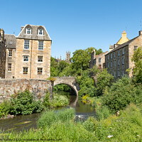 Buy canvas prints of waterside properties in Leith, Edinburgh by Chris Yaxley