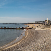 Buy canvas prints of Lowestoft seafront, Suffolk coast by Chris Yaxley