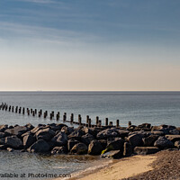Buy canvas prints of Early morning on Lowestoft beach, Suffolk by Chris Yaxley
