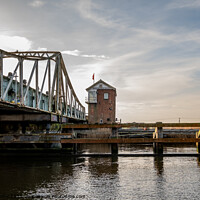 Buy canvas prints of Reedham Swing Bridge over the River Yare by Chris Yaxley