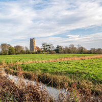Buy canvas prints of Reedham in rural Norfolk by Chris Yaxley