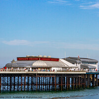 Buy canvas prints of Cromer pier on the Norfolk Coast by Chris Yaxley