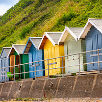 Buy canvas prints of Seaside beach huts by Chris Yaxley