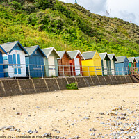 Buy canvas prints of Seaside beach huts by Chris Yaxley