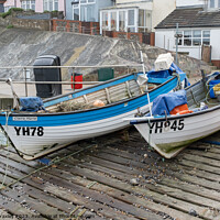 Buy canvas prints of Fishing boats on the North Norfolk coast by Chris Yaxley