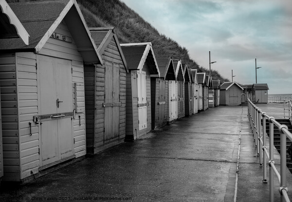 Seaside beach huts Picture Board by Chris Yaxley