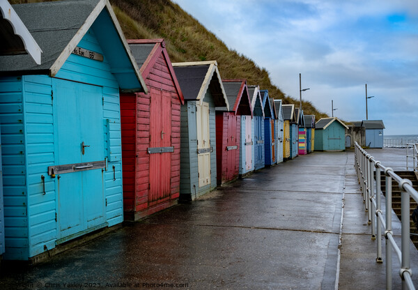 Seaside beach huts, North Norfolk coast Picture Board by Chris Yaxley