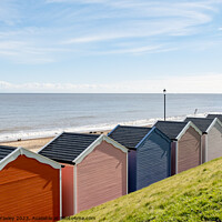 Buy canvas prints of Gorleston Beach huts, Norfolk by Chris Yaxley