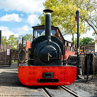 Buy canvas prints of The front end of a restored steam train by Chris Yaxley
