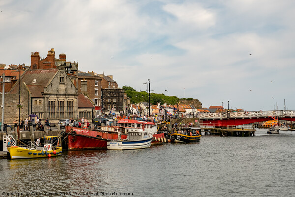 Whitby Harbour Picture Board by Chris Yaxley