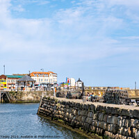 Buy canvas prints of Tate Hill Pier in Whitby harbour by Chris Yaxley