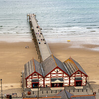 Buy canvas prints of Victorian pier on the coast by Chris Yaxley
