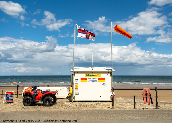 Seaside lifeguard hut, Saltburn Picture Board by Chris Yaxley
