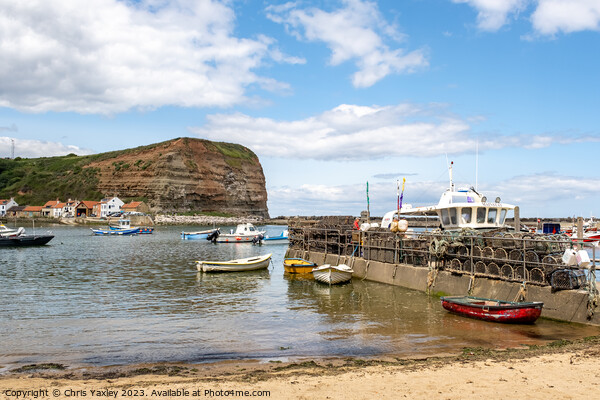 Staithes Harbour, North Yorkshire Picture Board by Chris Yaxley