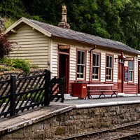 Buy canvas prints of Goathland station, North Yorkshire by Chris Yaxley