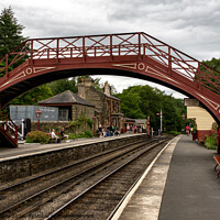 Buy canvas prints of Bridge over the railway by Chris Yaxley