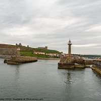 Buy canvas prints of The entrance to Whitby harbour by Chris Yaxley