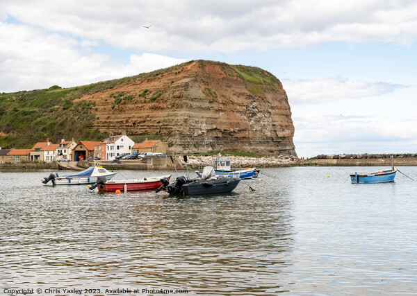 Staithes harbour, North Yorkshire Picture Board by Chris Yaxley