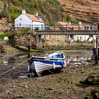 Buy canvas prints of Staithes, North Yorkshire by Chris Yaxley