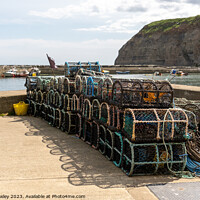 Buy canvas prints of Fishing in Staithes by Chris Yaxley