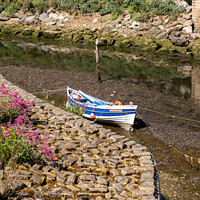 Buy canvas prints of Fishing boat on the river by Chris Yaxley