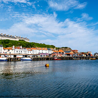 Buy canvas prints of View across Whitby, North Yorkshire Coast by Chris Yaxley