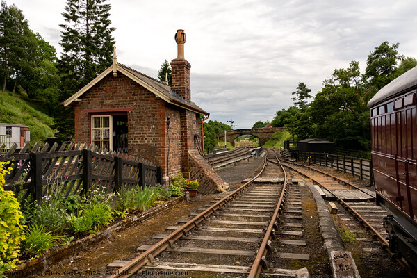 Signal house on the North York Moors Railway Picture Board by Chris Yaxley