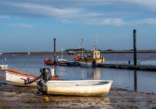 Low tide in Wells-next-the-sea  Picture Board by Chris Yaxley