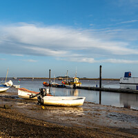 Buy canvas prints of Low tide at Wells-next-the-sea harbour by Chris Yaxley