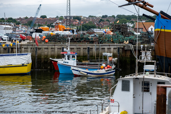 Fishing gear in Whitby, North Yorkshire Picture Board by Chris Yaxley
