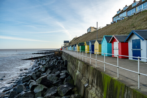 Sheringham beach huts Picture Board by Chris Yaxley
