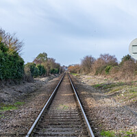 Buy canvas prints of Railway tracks by Chris Yaxley