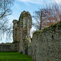 Buy canvas prints of The priory of St Mary in the Meadow by Chris Yaxley