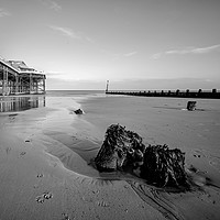Buy canvas prints of Cromer Beach on a calm winters day by Chris Yaxley