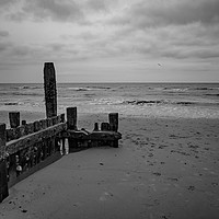 Buy canvas prints of Norfolk coast protection by Chris Yaxley