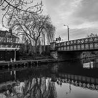 Buy canvas prints of Foundry Bridge crossing, River Wensum, Norwich by Chris Yaxley