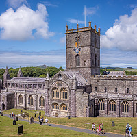 Buy canvas prints of St David's Cathedral, Pembrokeshire by Chris Yaxley