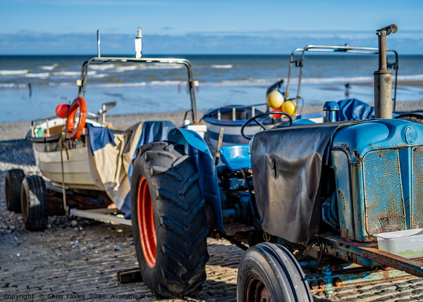 Crab fishing in Cromer on the North Norfolk coast Picture Board by Chris Yaxley