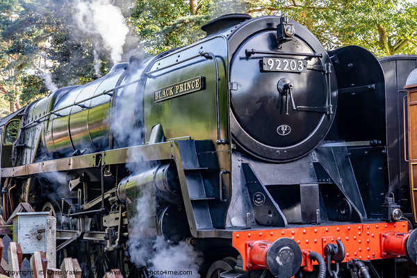 The Black Prince steam train in Norfolk Picture Board by Chris Yaxley