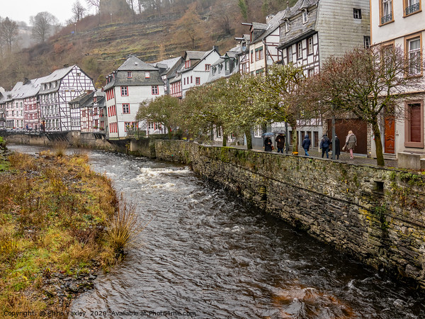 A view down the Rur River, Monschau Picture Board by Chris Yaxley