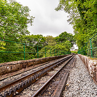 Buy canvas prints of Mount Snowdon railway track by Chris Yaxley