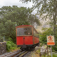 Buy canvas prints of Mount Snowdon steam train by Chris Yaxley