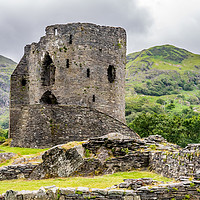 Buy canvas prints of Dolbardan Castle - Protector of the Llanberis Pass by Chris Yaxley
