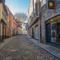 Buy canvas prints of Elm Hill, a Tudor street in Norwich Norfolk by Chris Yaxley