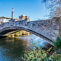 Buy canvas prints of White Friar’s Bridge over the River Wensum by Chris Yaxley