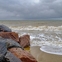 Buy canvas prints of A view from Happisburgh beach, Norfolk by Chris Yaxley